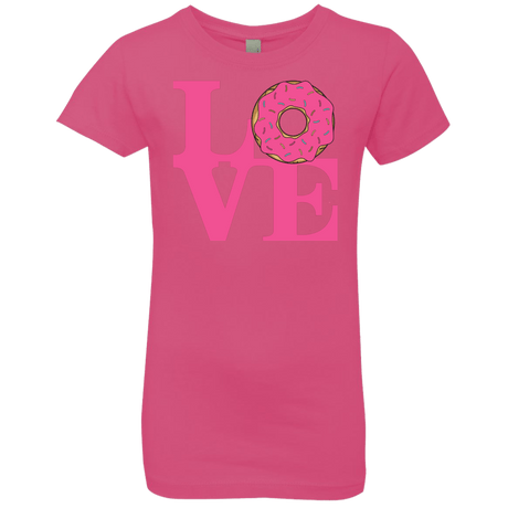 T-Shirts Hot Pink / YXS Love Donut Girls Premium T-Shirt