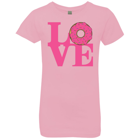 T-Shirts Light Pink / YXS Love Donut Girls Premium T-Shirt