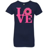 T-Shirts Midnight Navy / YXS Love Donut Girls Premium T-Shirt