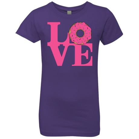T-Shirts Purple Rush / YXS Love Donut Girls Premium T-Shirt