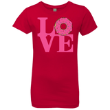 T-Shirts Red / YXS Love Donut Girls Premium T-Shirt