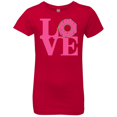 T-Shirts Red / YXS Love Donut Girls Premium T-Shirt