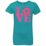 T-Shirts Tahiti Blue / YXS Love Donut Girls Premium T-Shirt
