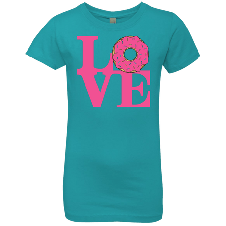 T-Shirts Tahiti Blue / YXS Love Donut Girls Premium T-Shirt
