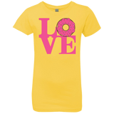 T-Shirts Vibrant Yellow / YXS Love Donut Girls Premium T-Shirt
