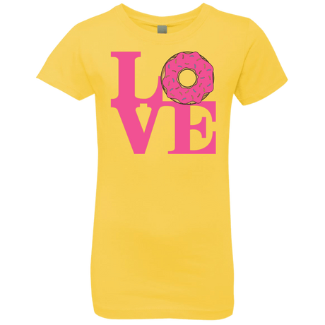 T-Shirts Vibrant Yellow / YXS Love Donut Girls Premium T-Shirt