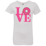 T-Shirts White / YXS Love Donut Girls Premium T-Shirt