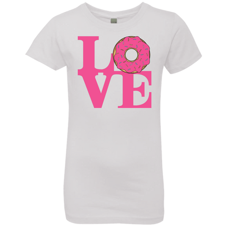 T-Shirts White / YXS Love Donut Girls Premium T-Shirt