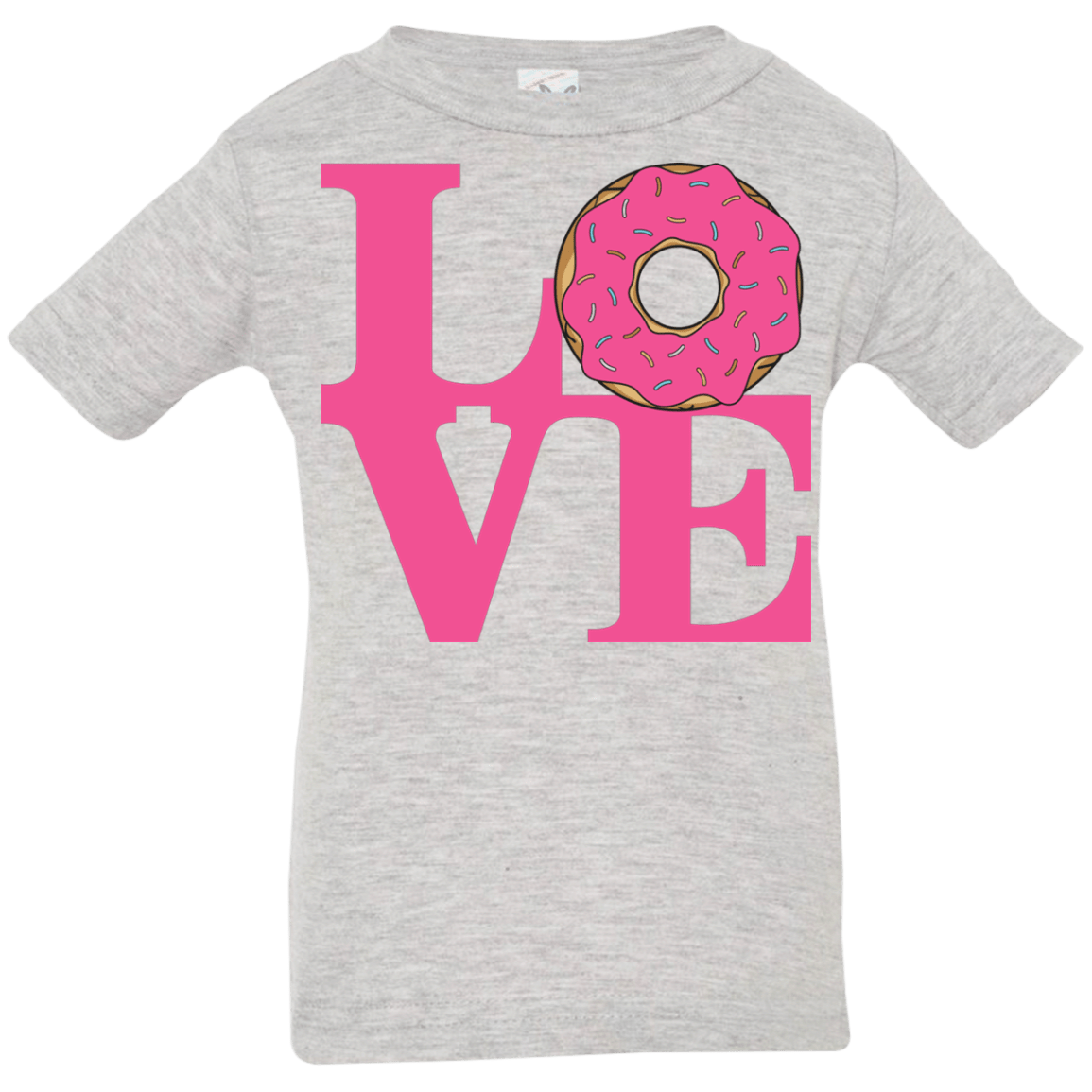 T-Shirts Heather Grey / 6 Months Love Donut Infant Premium T-Shirt