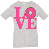 T-Shirts Heather Grey / 6 Months Love Donut Infant Premium T-Shirt