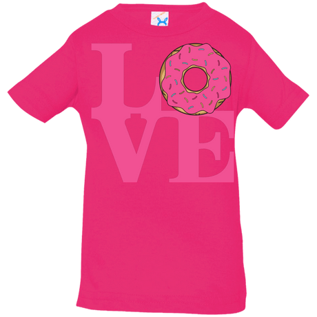 T-Shirts Hot Pink / 6 Months Love Donut Infant Premium T-Shirt