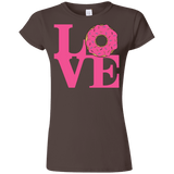 T-Shirts Dark Chocolate / S Love Donut Junior Slimmer-Fit T-Shirt