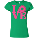 T-Shirts Irish Green / S Love Donut Junior Slimmer-Fit T-Shirt