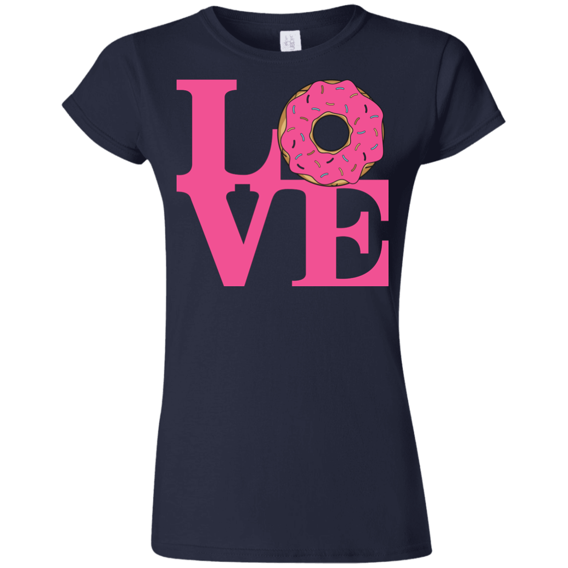 T-Shirts Navy / S Love Donut Junior Slimmer-Fit T-Shirt