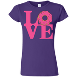 T-Shirts Purple / S Love Donut Junior Slimmer-Fit T-Shirt