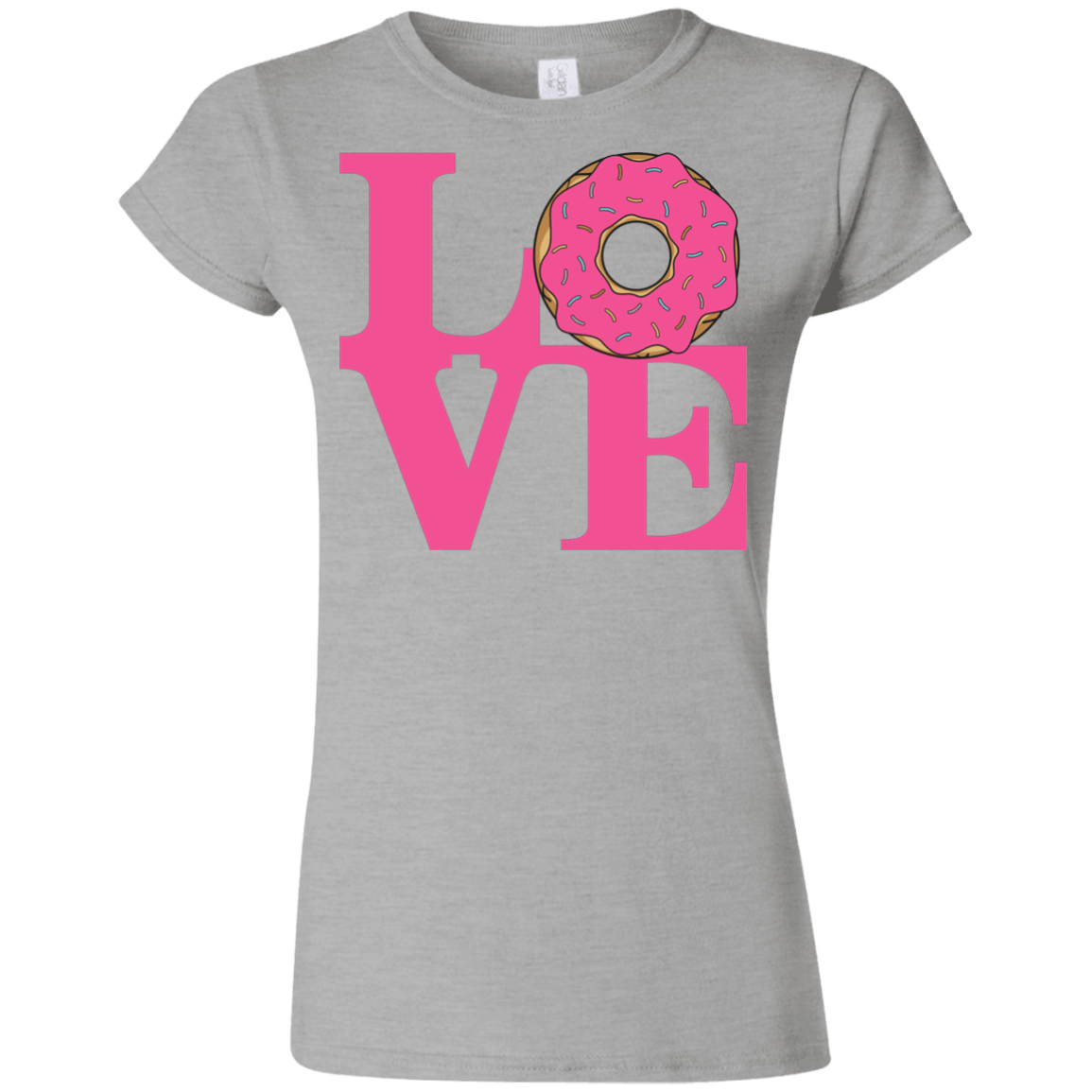 T-Shirts Sport Grey / S Love Donut Junior Slimmer-Fit T-Shirt