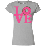 T-Shirts Sport Grey / S Love Donut Junior Slimmer-Fit T-Shirt