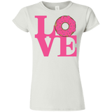 T-Shirts White / S Love Donut Junior Slimmer-Fit T-Shirt