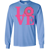 T-Shirts Carolina Blue / S Love Donut Men's Long Sleeve T-Shirt