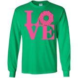 T-Shirts Irish Green / S Love Donut Men's Long Sleeve T-Shirt