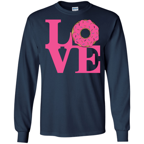 T-Shirts Navy / S Love Donut Men's Long Sleeve T-Shirt