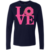 T-Shirts Midnight Navy / S Love Donut Men's Premium Long Sleeve