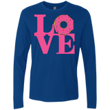 T-Shirts Royal / S Love Donut Men's Premium Long Sleeve