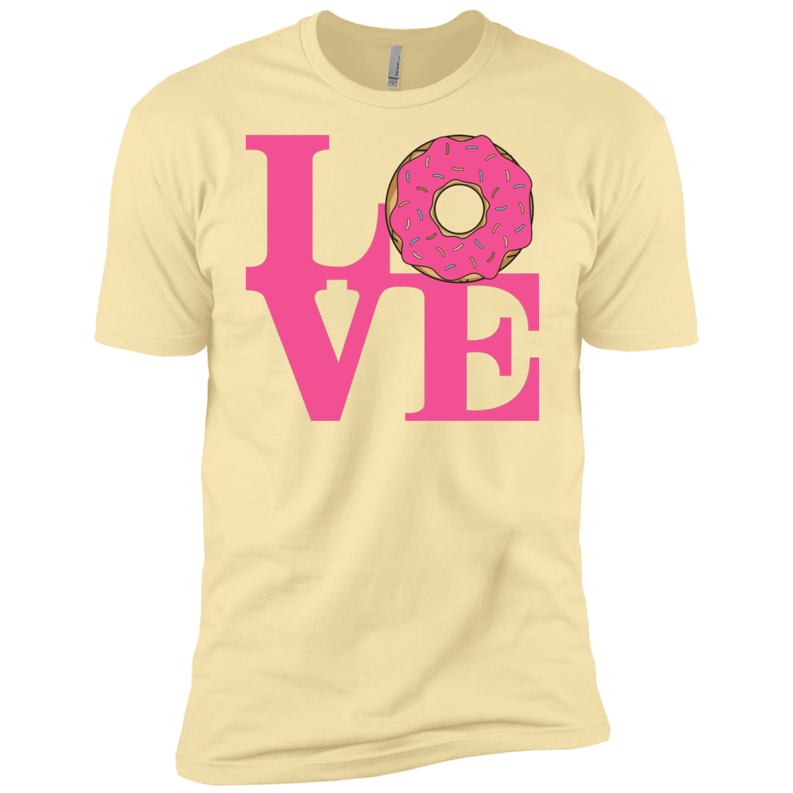 T-Shirts Banana Cream / X-Small Love Donut Men's Premium T-Shirt