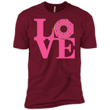 T-Shirts Cardinal / X-Small Love Donut Men's Premium T-Shirt