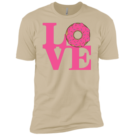 T-Shirts Sand / X-Small Love Donut Men's Premium T-Shirt