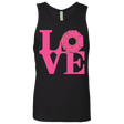 T-Shirts Black / S Love Donut Men's Premium Tank Top