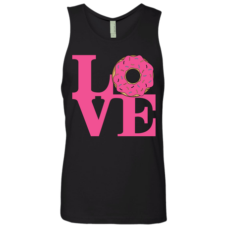 T-Shirts Black / S Love Donut Men's Premium Tank Top