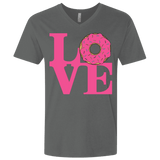 T-Shirts Heavy Metal / X-Small Love Donut Men's Premium V-Neck