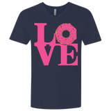 T-Shirts Midnight Navy / X-Small Love Donut Men's Premium V-Neck