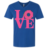 T-Shirts Royal / X-Small Love Donut Men's Premium V-Neck