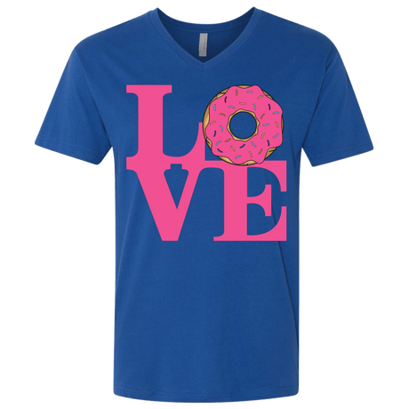T-Shirts Royal / X-Small Love Donut Men's Premium V-Neck