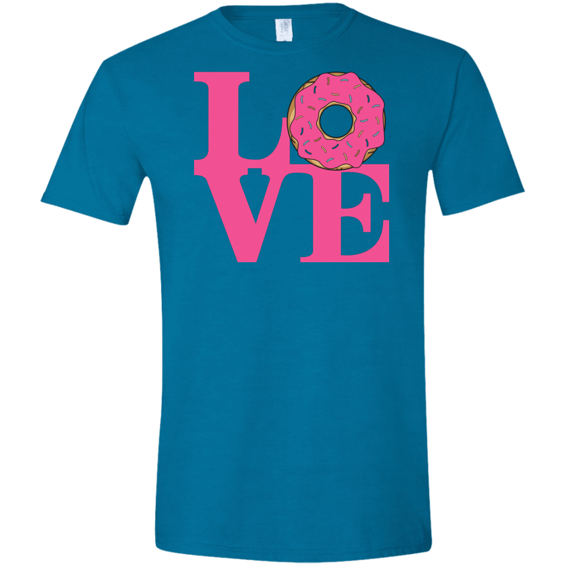T-Shirts Antique Sapphire / S Love Donut Men's Semi-Fitted Softstyle