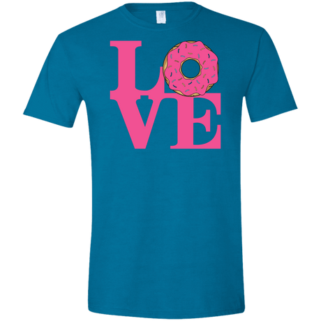 T-Shirts Antique Sapphire / S Love Donut Men's Semi-Fitted Softstyle