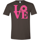 T-Shirts Dark Chocolate / S Love Donut Men's Semi-Fitted Softstyle