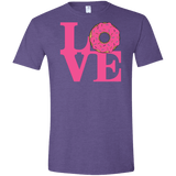 T-Shirts Heather Purple / S Love Donut Men's Semi-Fitted Softstyle