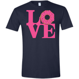T-Shirts Navy / X-Small Love Donut Men's Semi-Fitted Softstyle