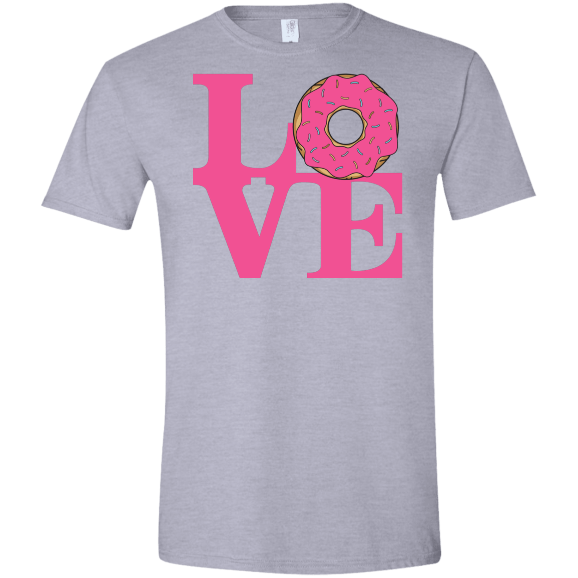 T-Shirts Sport Grey / X-Small Love Donut Men's Semi-Fitted Softstyle