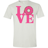 T-Shirts White / X-Small Love Donut Men's Semi-Fitted Softstyle