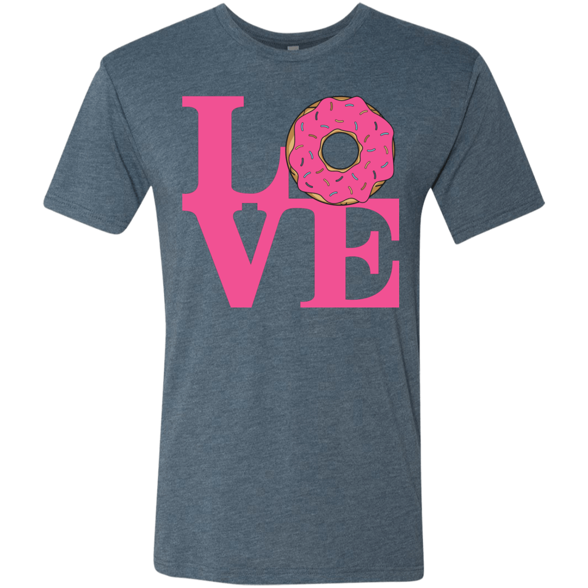 T-Shirts Indigo / S Love Donut Men's Triblend T-Shirt