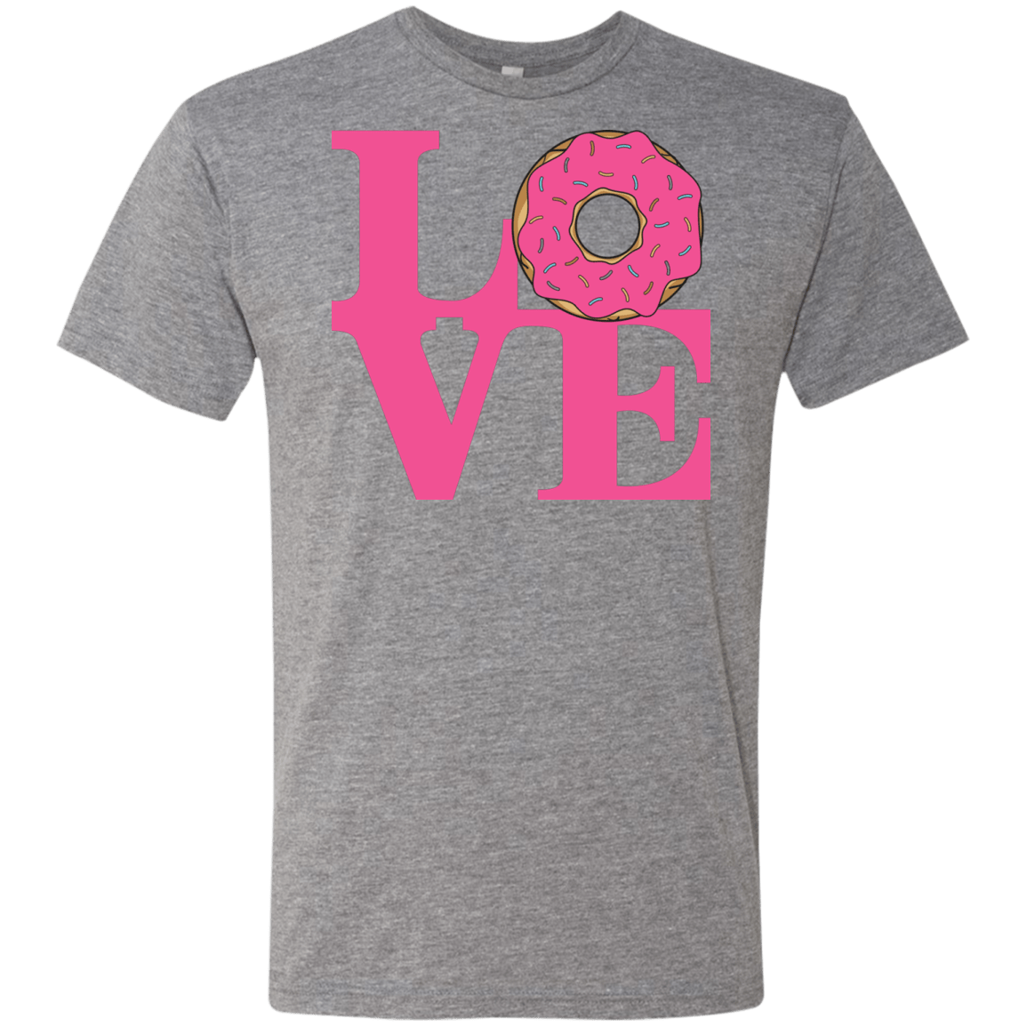 T-Shirts Premium Heather / S Love Donut Men's Triblend T-Shirt