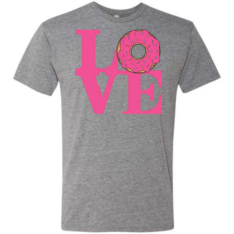 T-Shirts Premium Heather / S Love Donut Men's Triblend T-Shirt