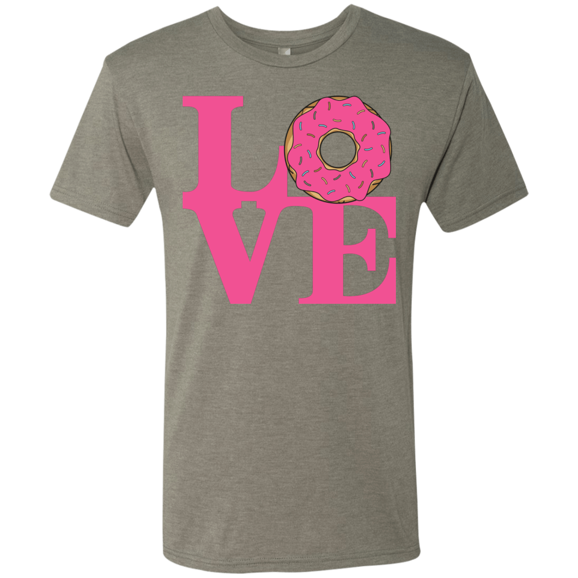 T-Shirts Venetian Grey / S Love Donut Men's Triblend T-Shirt