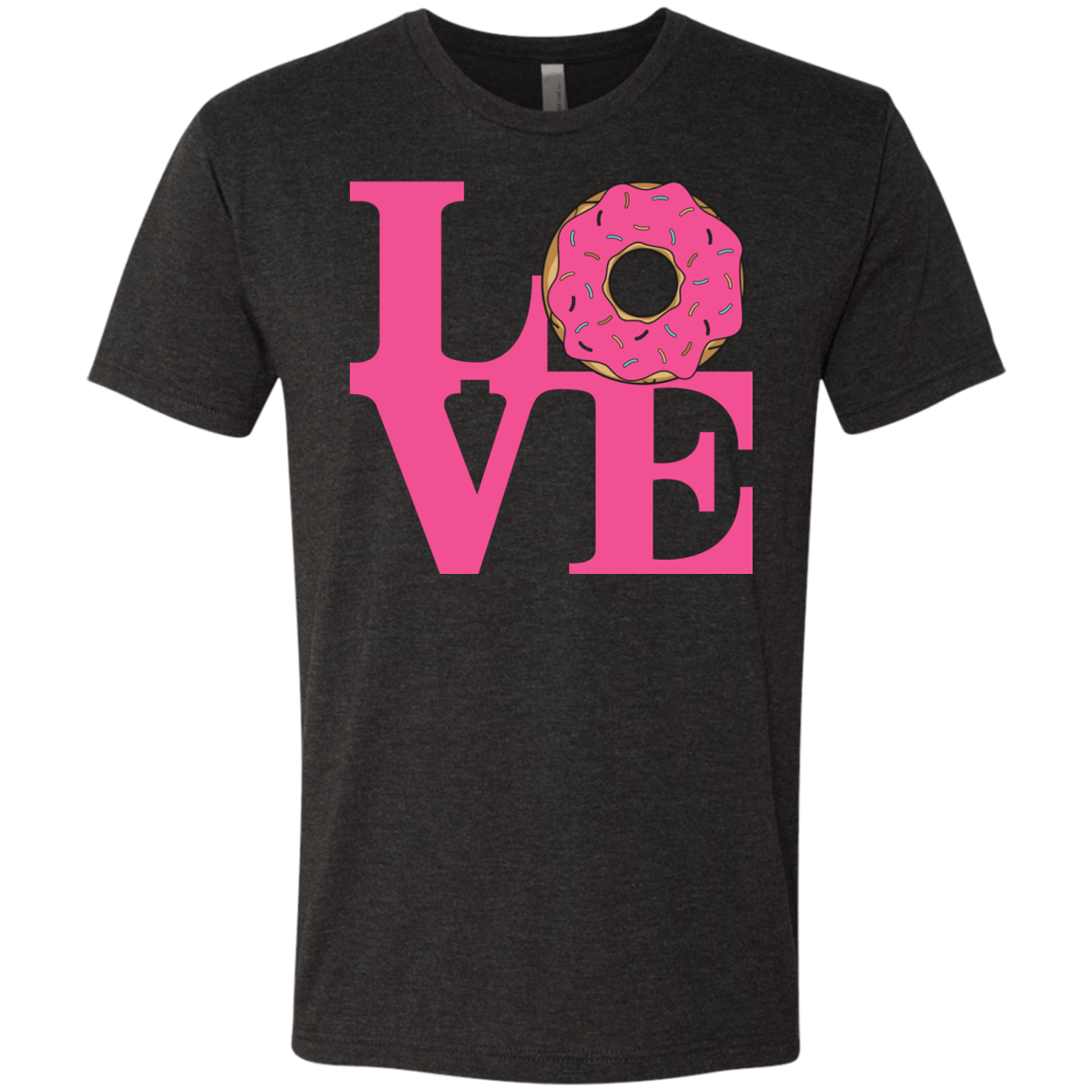 T-Shirts Vintage Black / S Love Donut Men's Triblend T-Shirt