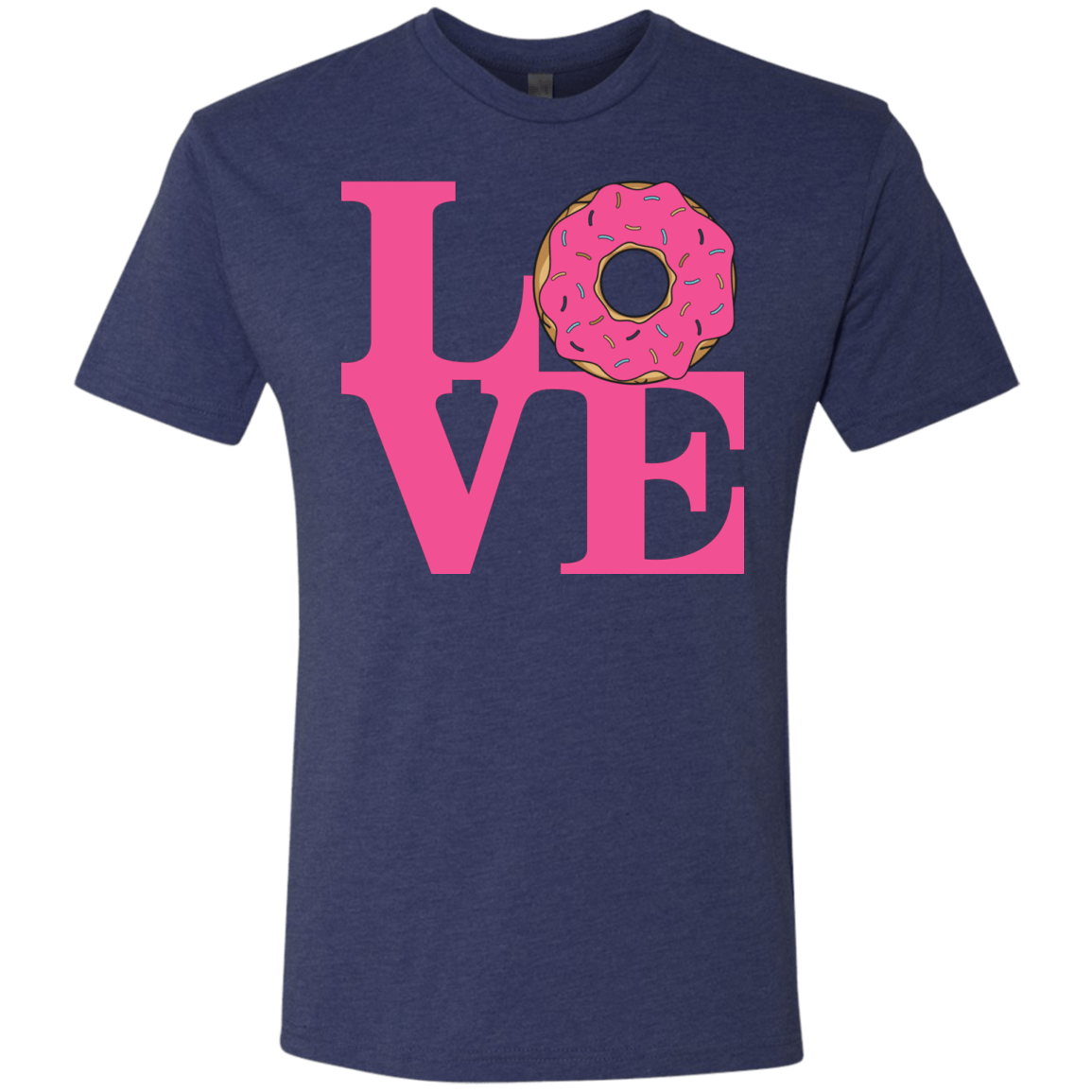 T-Shirts Vintage Navy / S Love Donut Men's Triblend T-Shirt