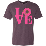 T-Shirts Vintage Purple / S Love Donut Men's Triblend T-Shirt